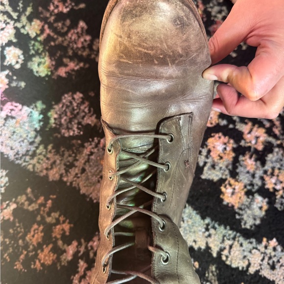 Frye Melissa Tall Classic Brown Leather Lace Up Knee High Equestrian Riding boot - Picture 10 of 11